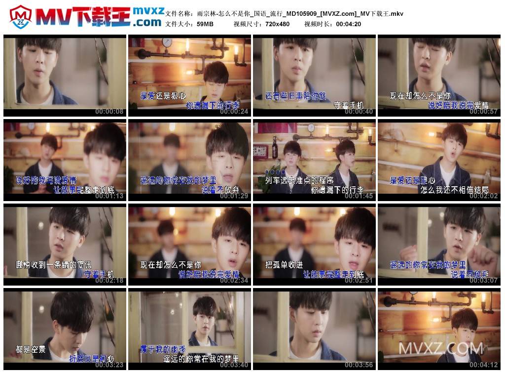 雨宗林-怎么不是你_国语_流行_MD105909